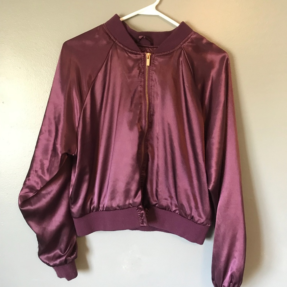 Crop Plum 80’s Jacket